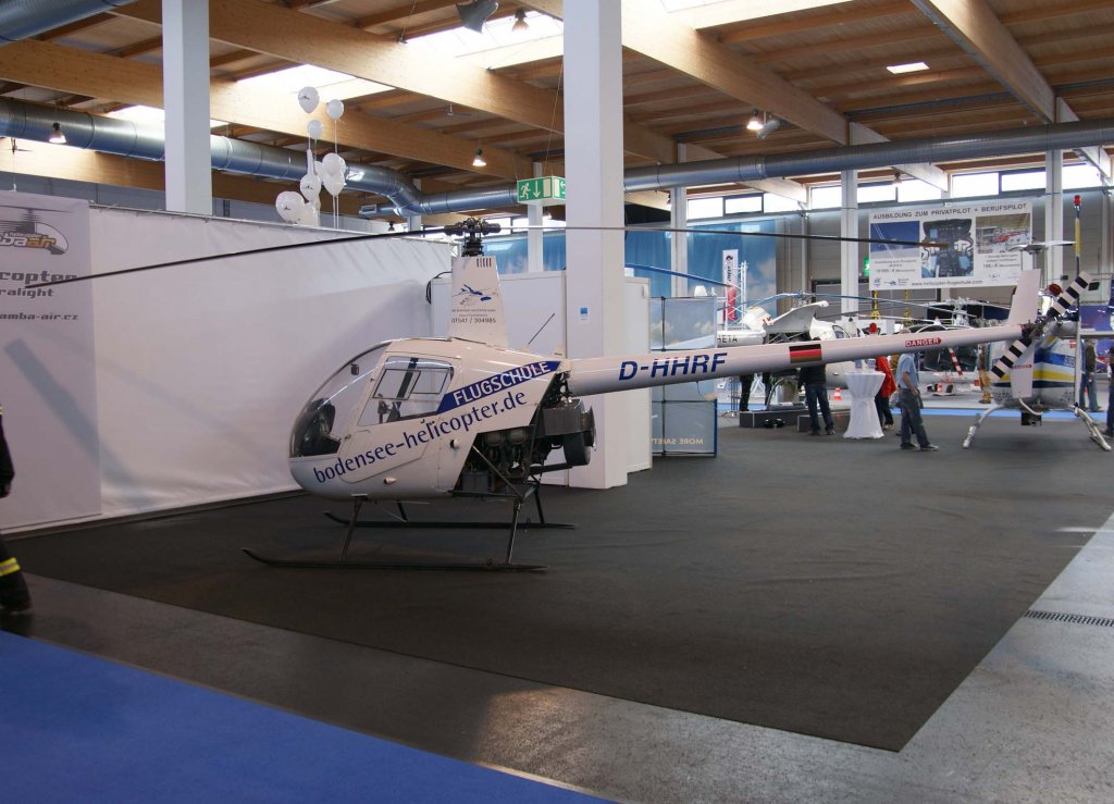 D-HHRF, Robinson R-22 Beta, BHF Bodensee-Helicopter GmbH, 2010.04.08, EDNY-FDH, Friedrichshafen (Aero 2010), Germany