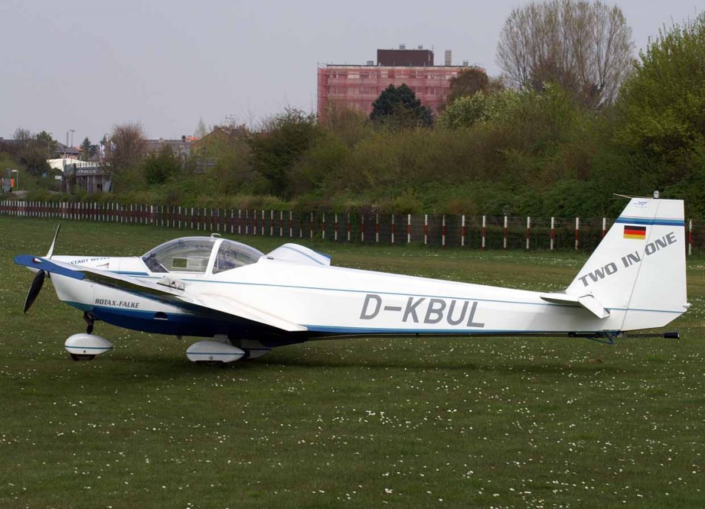 D-KBUL, Scheibe SF-25 C Falke, 2008.04.20, EDLX, Wesel (Rmerwardt), Germany 
