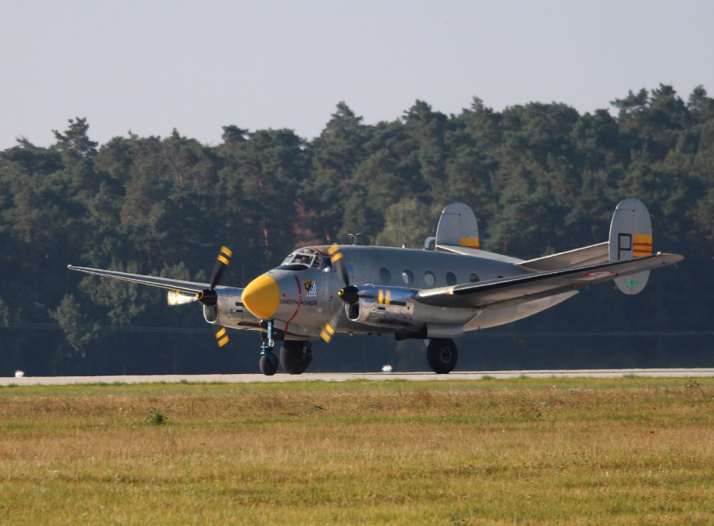 Dassault MD.311 Flamant F-AZGE beim Start zur Flugvorfhrung auf der ILA 2012 am 14.09.2012