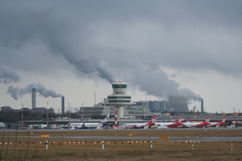 Der Flughafen Berlin-Tegel am 19.02.2012