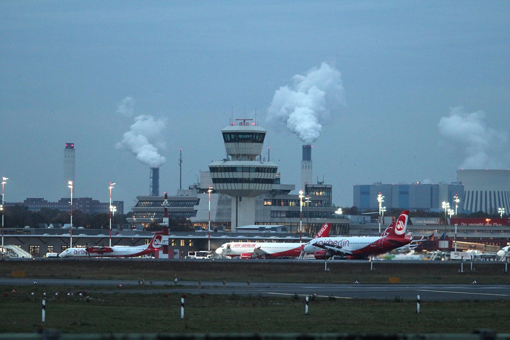 Der Flughafen Berlin-Tegel am 27.10.2012. 