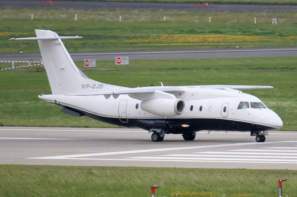 Easy Aviation, VP-CJD, Dornier, Do-328 Jet (Privatmaschine von ex-F1 Fahrer  Gerhard Berger ), 11.08.2012, DUS-EDDL, Dsseldorf, Germany 