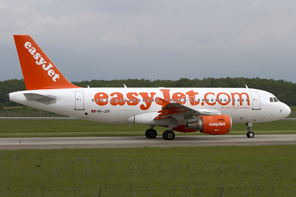 Easy Jet, HB-JZK, Airbus, A319-111, 08.05.2010, GVA, Geneve, Switzerland 


