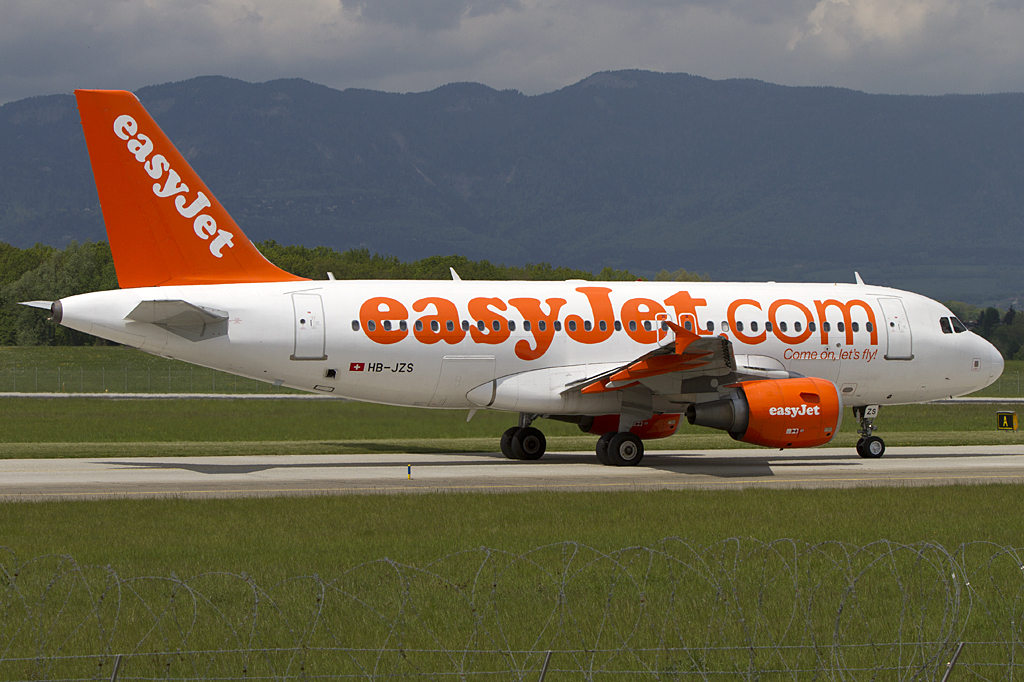Easy Jet, HB-JZS, Airbus, A319-111, 08.05.2010, GVA, Geneve, Switzerland 


