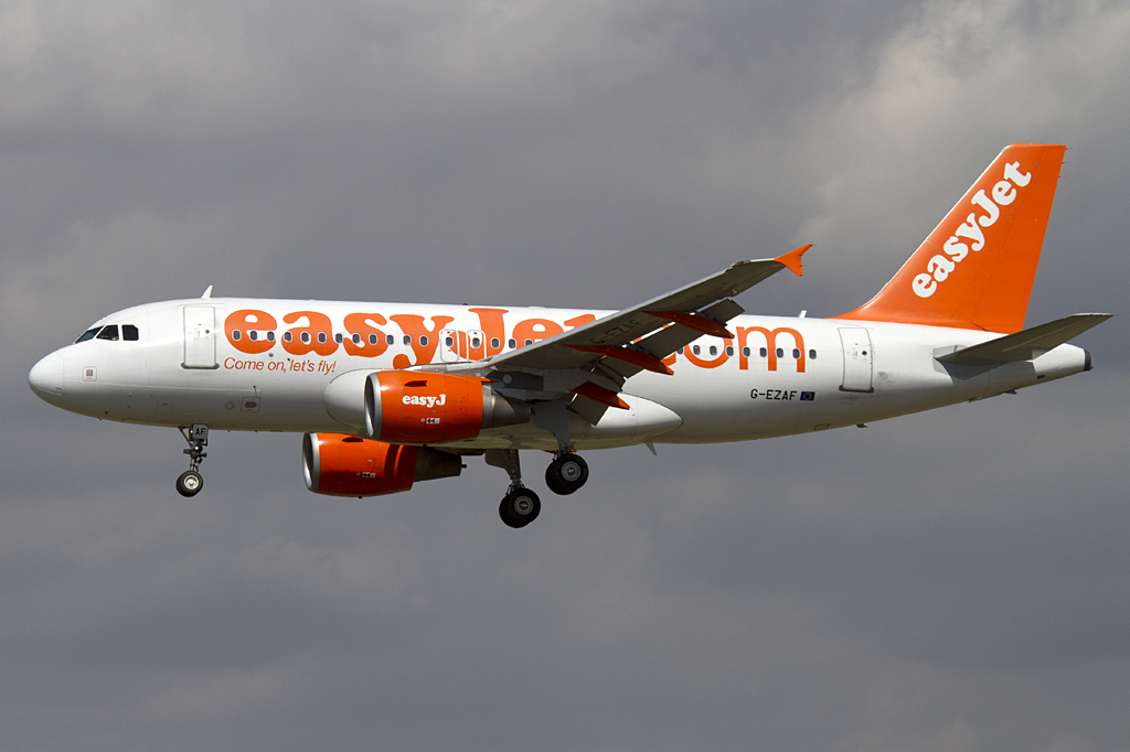 EasyJet, G-EZAF, Airbus, A319-111, 10.09.2010, BCN, Barcelona, Spain 





