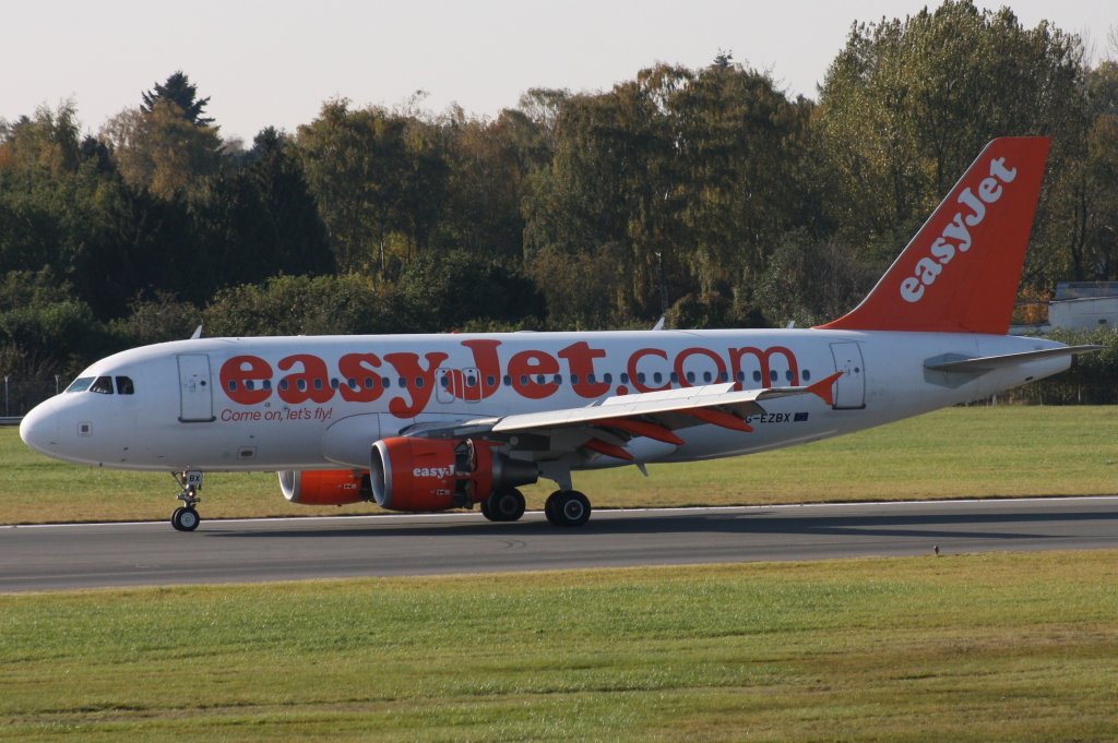 EasyJet, G-EZBX, Airbus A319-111, 22.10.2011, HAM-EDDH, Hamburg, Germany