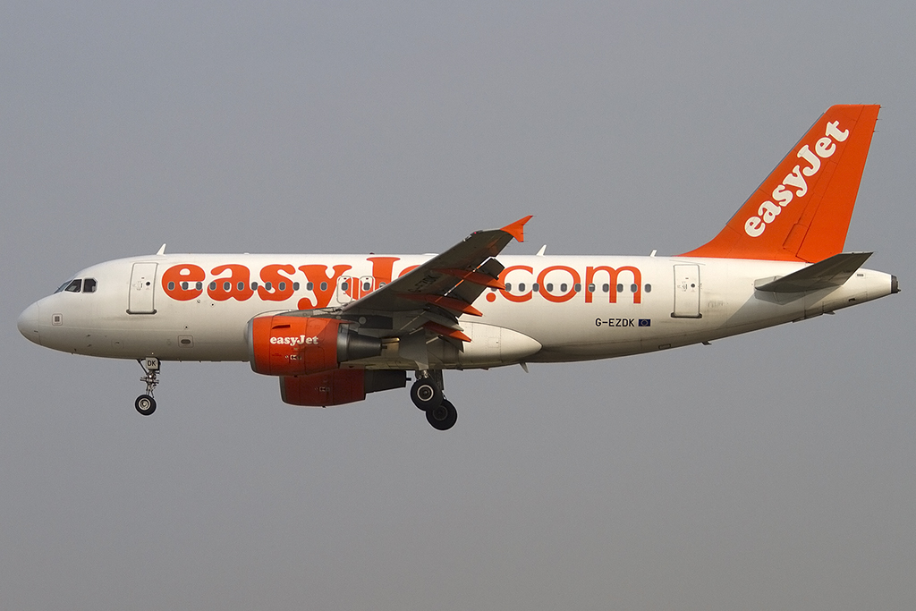 EasyJet, G-EZDK, Airbus, A319-111, 08.09.2012, BCN, Barcelona, Spain 




