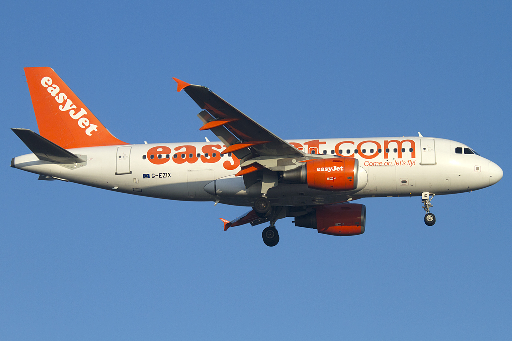 EasyJet, G-EZIX, Airbus, A319-111, 17.02.2011, FRA, Frankfurt, Germany 



