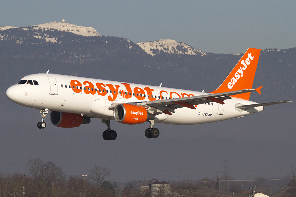 EasyJet, G-EZWF, Airbus, A320-214, 29.12.2012, GVA, Geneve, Switzerland 


