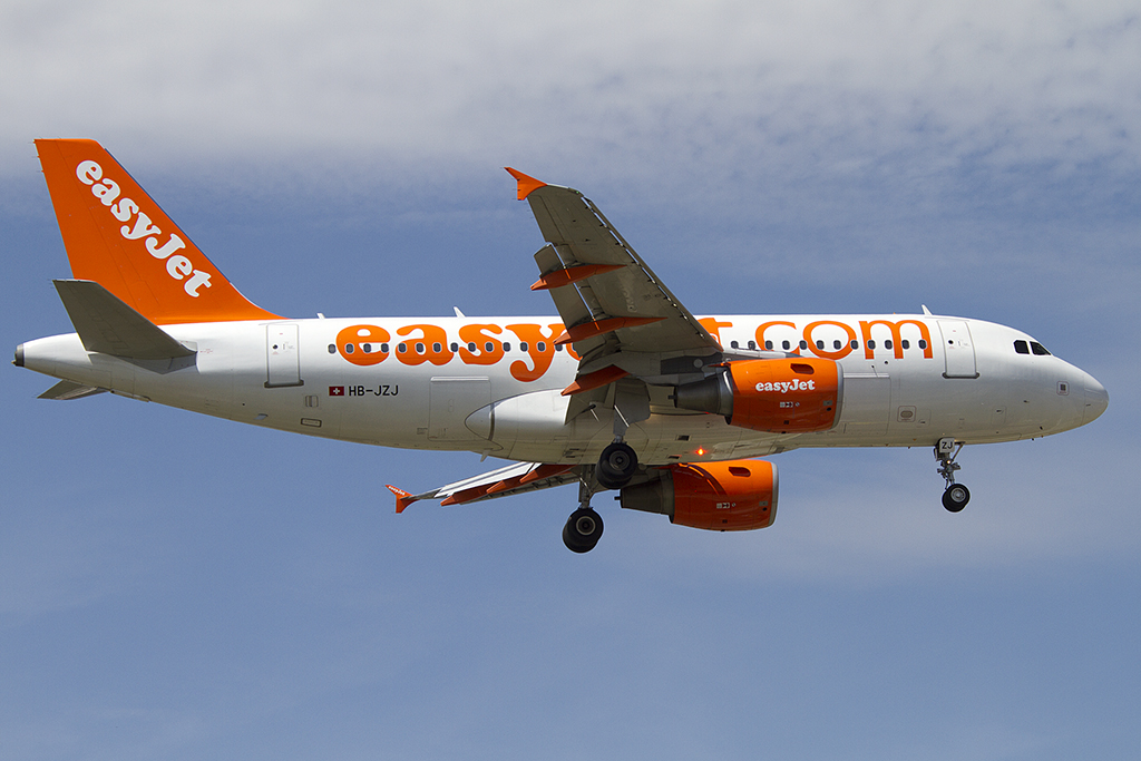 EasyJet, HB-JZJ, Airbus, A319-111, 04.08.2012, GVA, Geneve, Switzerland 



