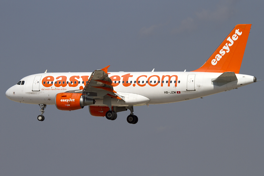 EasyJet, HB-JZM, Airbus, A319-111, 06.09.2010, BCN, Barcelona, Spain 




