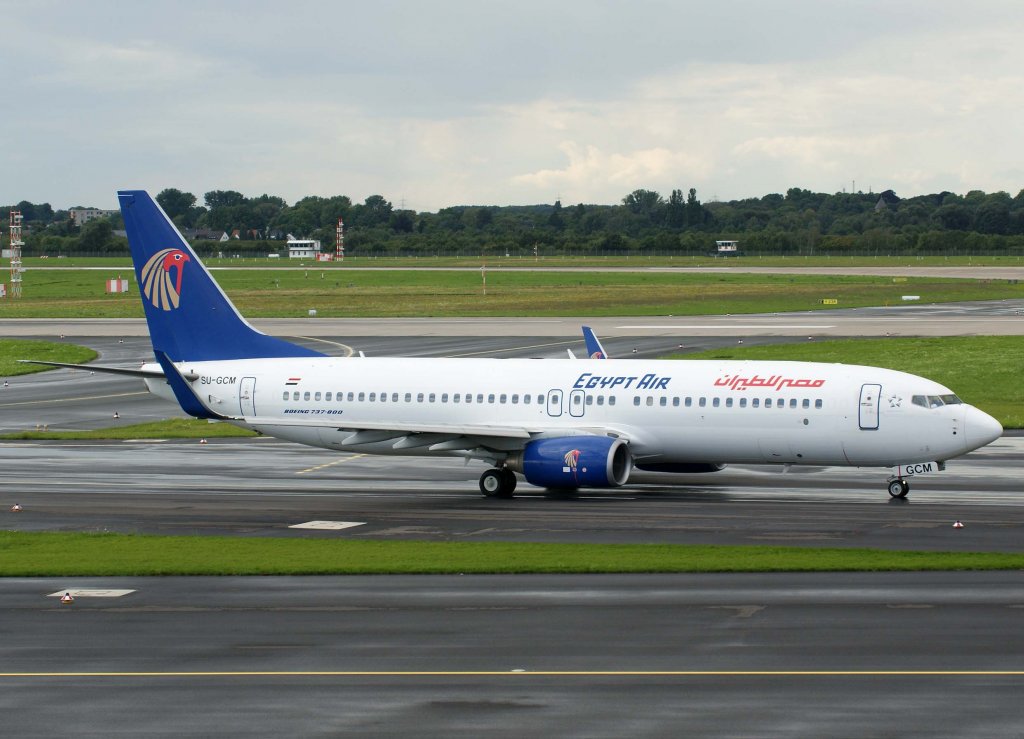 Egypt Air, SU-GCM, Boeing 737-800 WL, 2010.08.28, DUS-EDDL, Dsseldorf, Germany 


