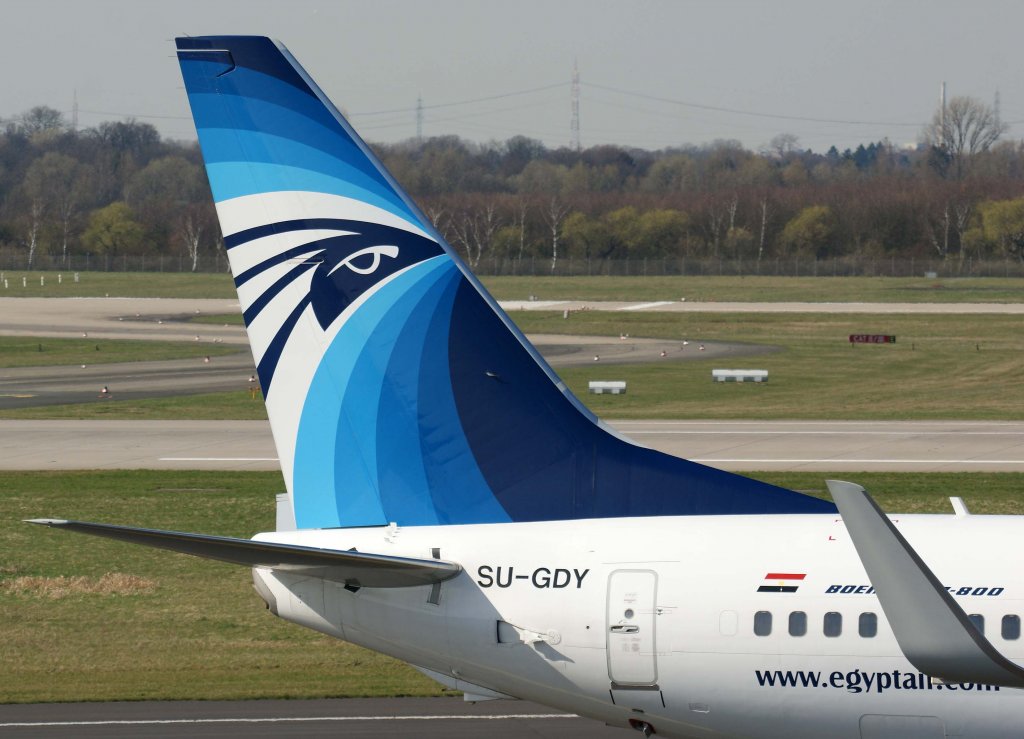 Egypt Air, SU-GDY, Boeing 737-800 WL (Seitenleitwerk/Tail), 20.03.2011, DUS-EDDL, Dsseldorf, Germany