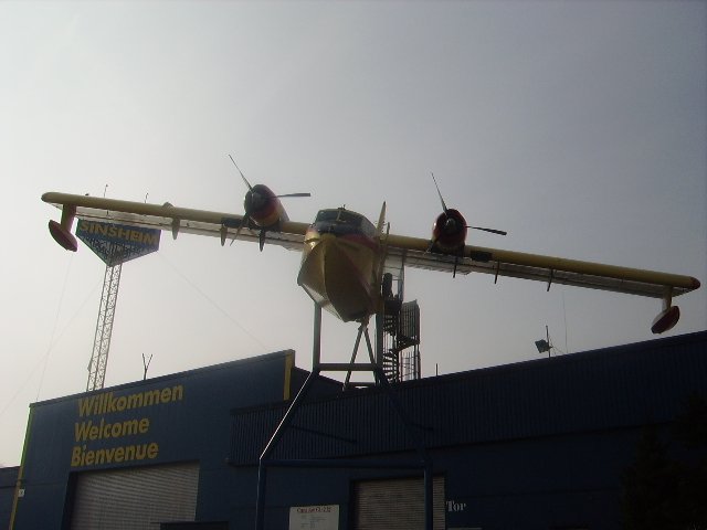 Ein Wasserlschflugzeug in Sinsheim beim Technik Museum am 17.03.10