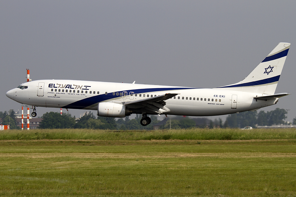 El Al, 4X-EKI, Boeing, B737-86N, 11.06.2010, SXF, Berlin-Schnefeld, Germany



