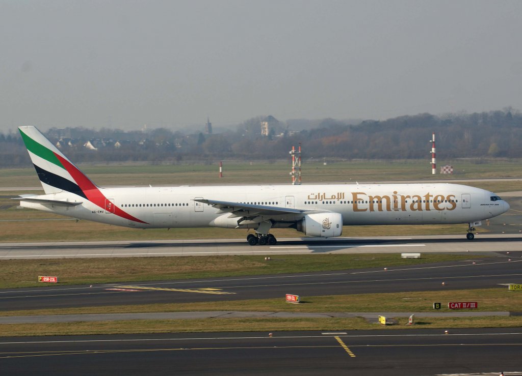 Emirates, A6-EMV, Boeing 777-300, 04.03.2011, DUS-EDDL, Dsseldorf, Germany 

