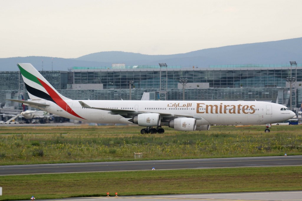 Emirates, A6-ERC, Airbus, A 340-500, 01.07.2012, FRA-EDDF, Frankfurt, Germany