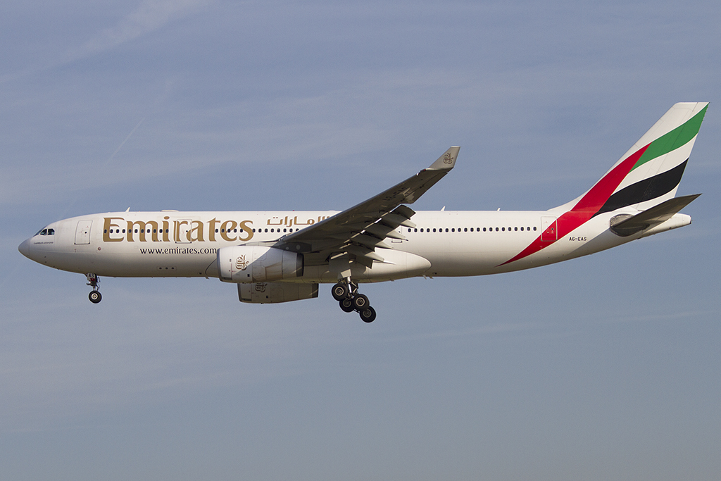 Emirates Airlines, A6-EAS, Airbus, A330-243, 23.08.2012, FRA, Frankfurt, Germany 


