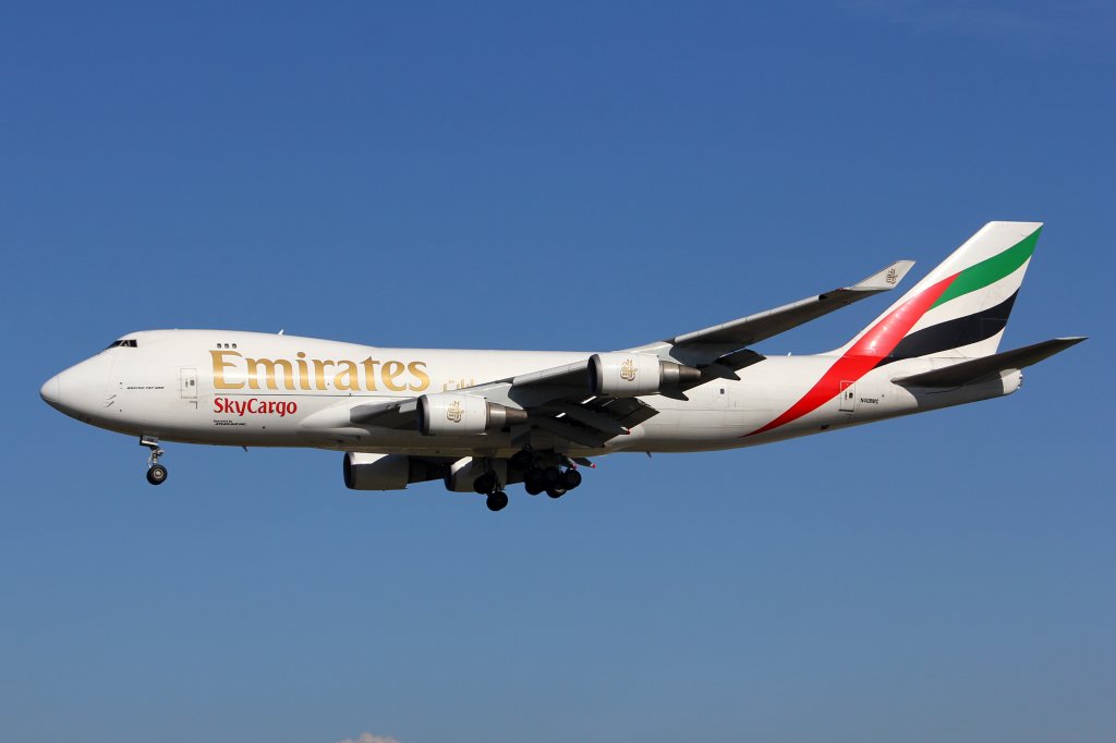 Emirates Sky Cargo, N408MC, Boeing 747-47UF, 29.9.2012, FRA, Frankfurt, Germany.