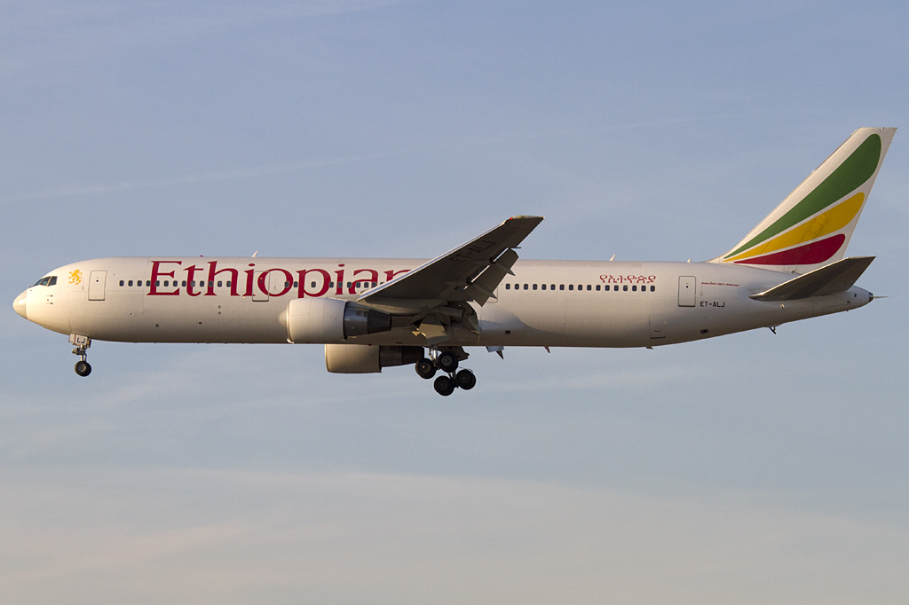 Ethiopian Airlines, ET-ALJ, Boeing, B767-360ER, 09.02.2011, FRA, Frankfurt, Germany 




