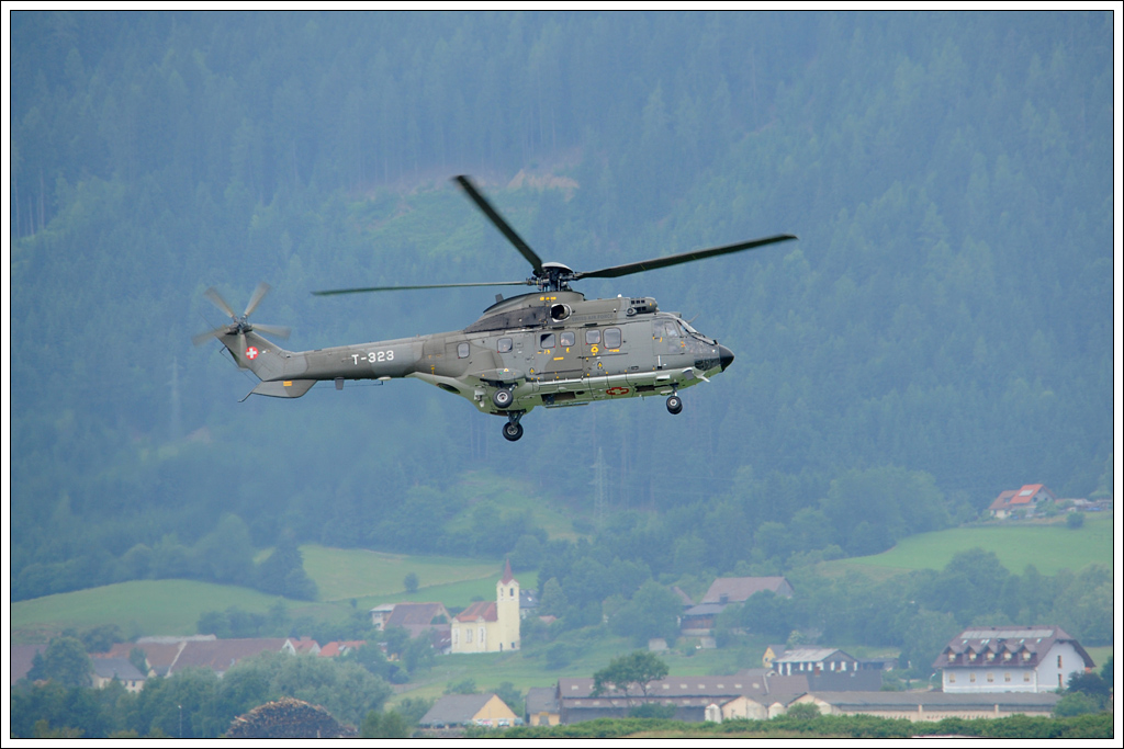 Eurocopter AS532UL Cougar Mk1 aus der Schweiz bei der Airpower13 in Zeltweg/sterreich.

