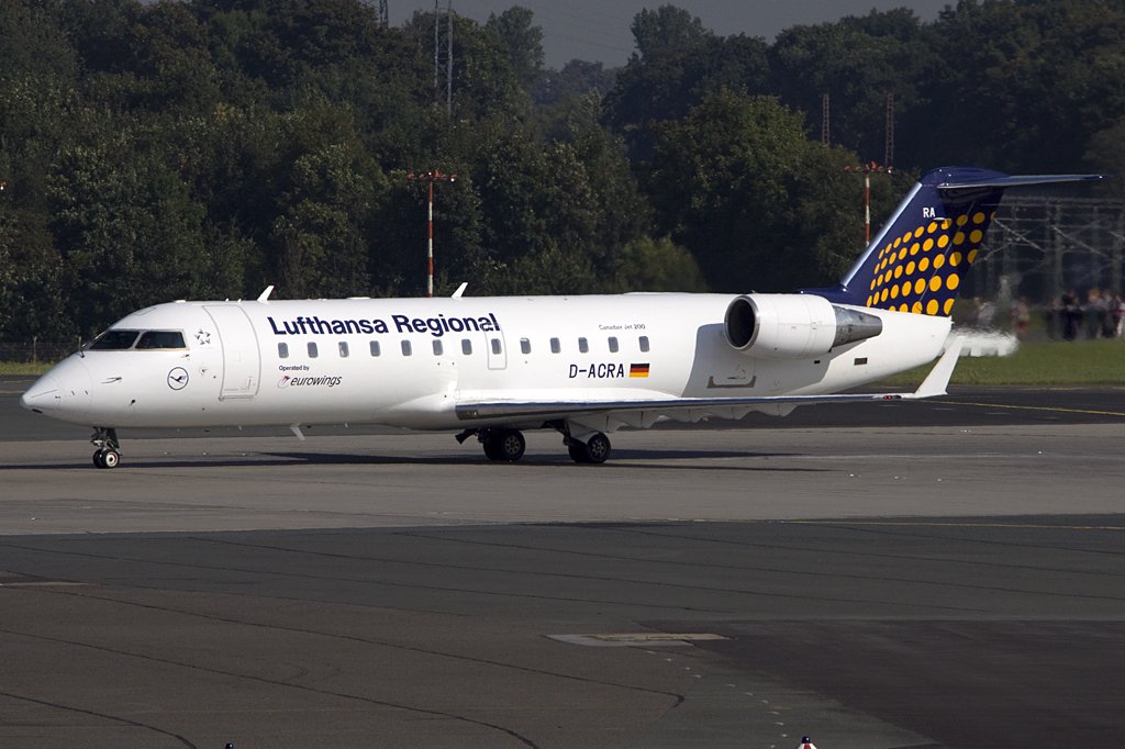Eurowings, D-ACRA, Bombardier, CRJ 200, 26.08.2009, DUS, Duesseldorf, Germany

