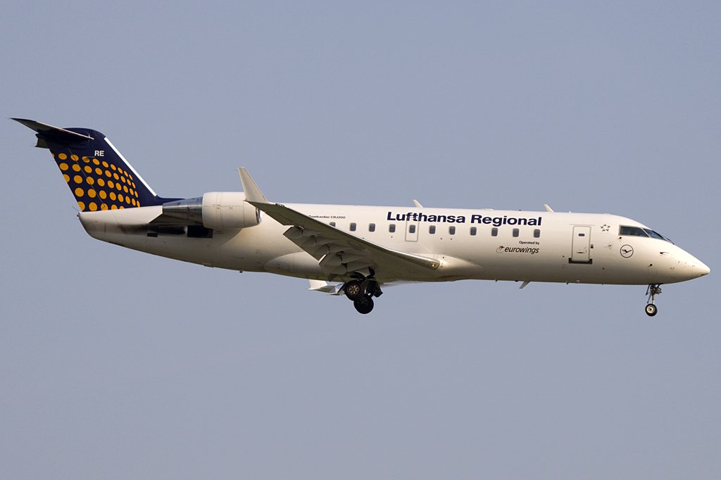 Eurowings, D-ACRE, Bombardier, CRJ200, 17.08.2009, DUS, Duesseldorf, Germany 

