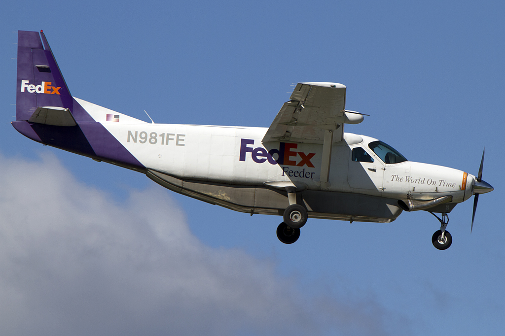FedEx Feeder, N981FE, Cessna, 208B Super Caravan, 29.08.2011, ALB, Albany, USA 




