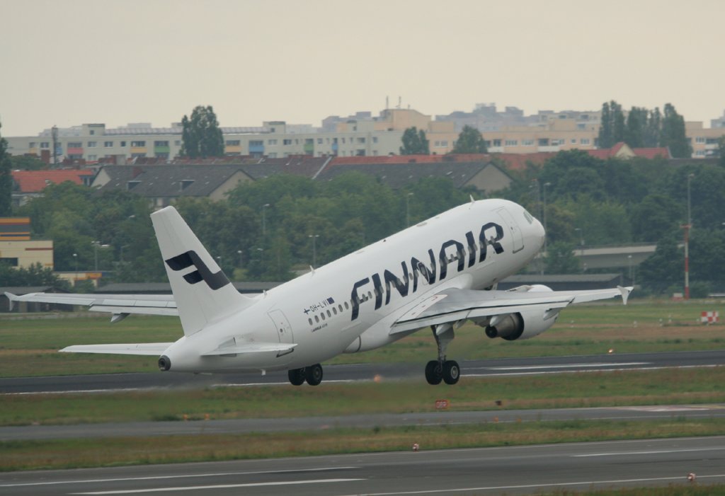 Finnair A 319-112 OH-LVI beim Start in Berlin-Tegel am 03.07.2012