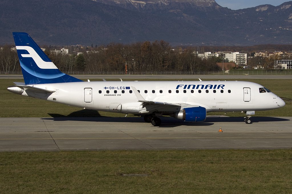 Finnair, OH-LEG, Embraer, 170LR, 25.11.2009, GVA, Geneve, Switzerland 

