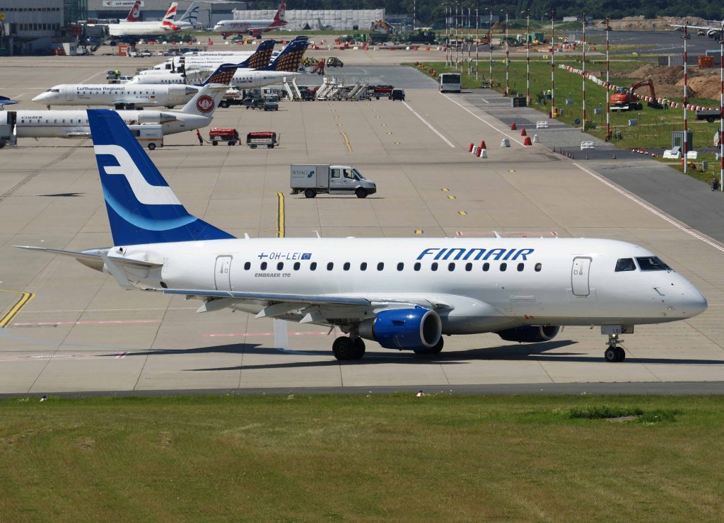 Finnair, OH-LEI, Embraer RJ-170 SU, 2008.07.15, DUS, Dsseldorf, Germany