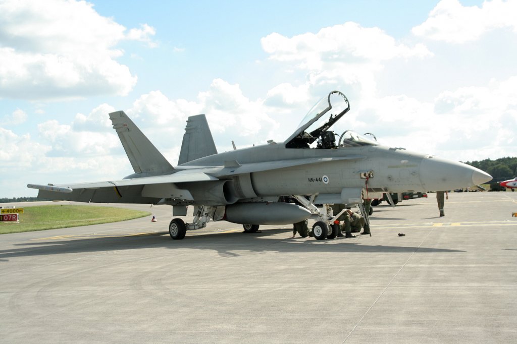 Finnland Air Force F/A-18C Hornet HN-441 am 13.09.2012 auf der ILA 2012