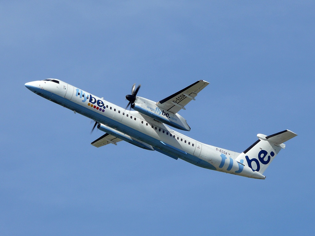 flybe; G-ECOA; De Havilland Canada DHC-8-402Q. Flughafen Dsseldorf. 02.04.2011.