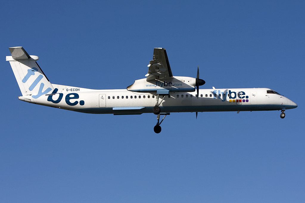 Flybe, G-ECOH, Bombardier, Dash-8-402, 02.01.2010, GVA, Geneve, Switzerland 

