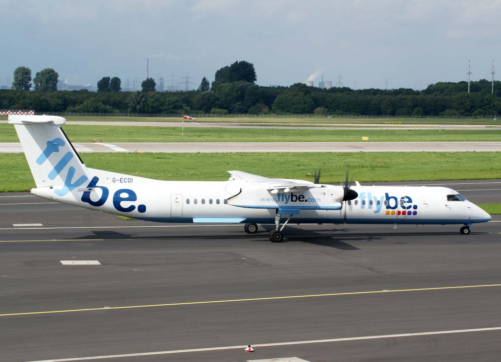 Flybe, G-ECOI, Bombardier DHC 8Q-400, 2010.08.28, DUS-EDDL, Dsseldorf, Germany 

