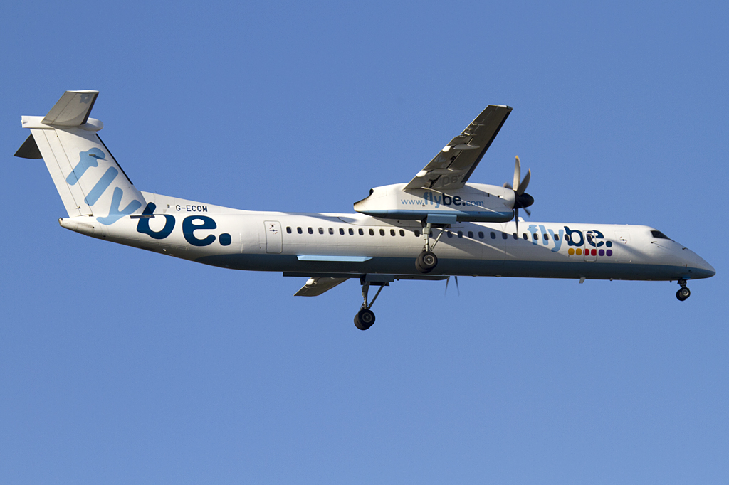 Flybe, G-ECOM, Bombardier, Dash-8-402Q, 12.10.2010, FRA, Frankfurt, Germany 




