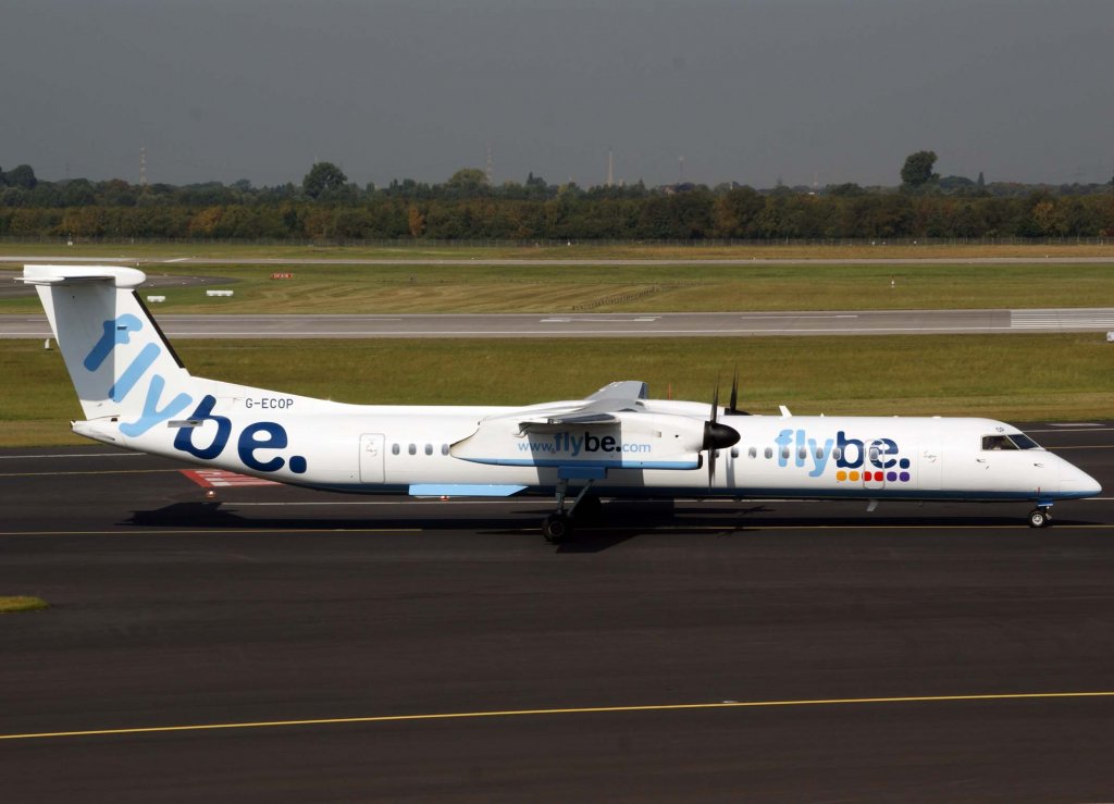FlyBe, G-ECOP, Bombardier DHC Dash 8Q-400, 2009.09.09, DUS, Dsseldorf, Germany