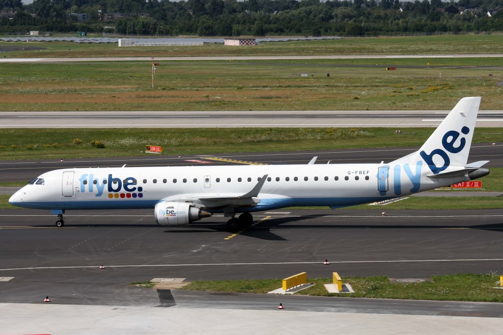 Flybe, G-FBEF, Embraer, ERJ-190 LR, 11.08.2012, DUS-EDDL, Dsseldorf, Germany 