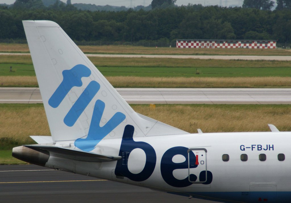 Flybe, G-FBJH, Embraer, ERJ-170 STD (Seitenleitwerk/Tail), 01.07.2013, DUS-EDDL, Dsseldorf, Germany 
