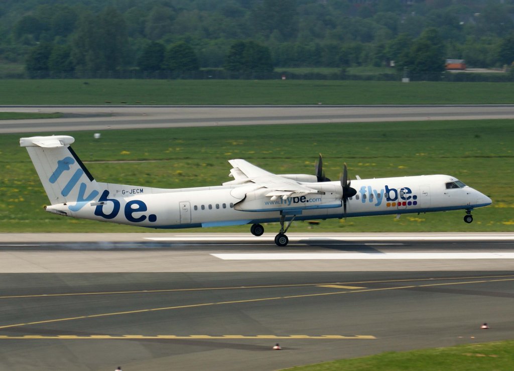Flybe, G-JECM, Bombardier DHC 8Q-400, 29.04.2011, DUS-EDDL, Dsseldorf, Germany 

