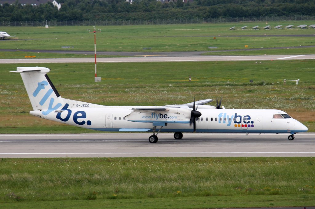 Flybe, G-JECO, Bombardier, DHC 8Q-400, 11.08.2012, DUS-EDDL, Dsseldorf, Germany 