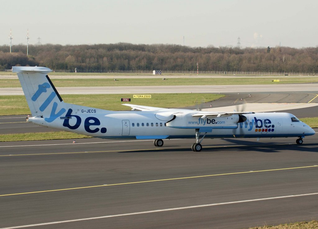 Flybe, G-JECS, Bombardier DHC 8Q-400, 20.03.2011, DUS-EDDL, Dsseldorf, Germany
