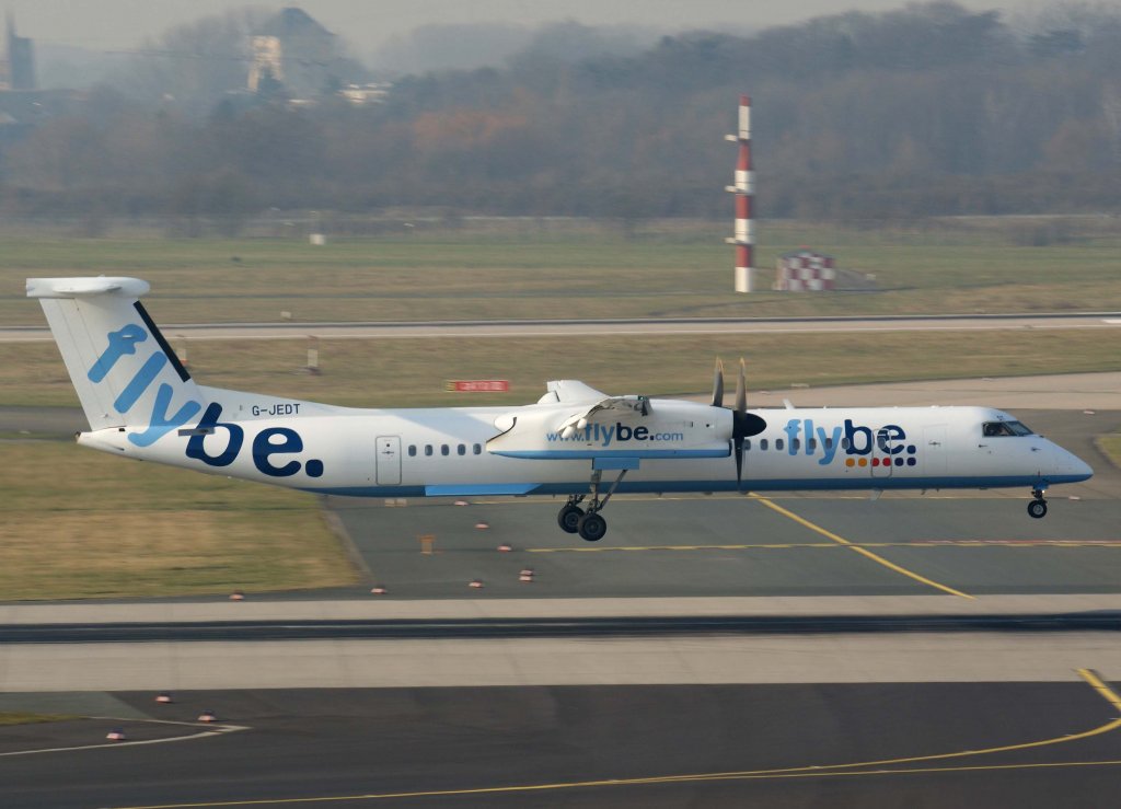 Flybe, G-JEDT, Bombardier DHC 8Q-400, 04.03.2011, DUS-EDDL, Dsseldorf, Germany

