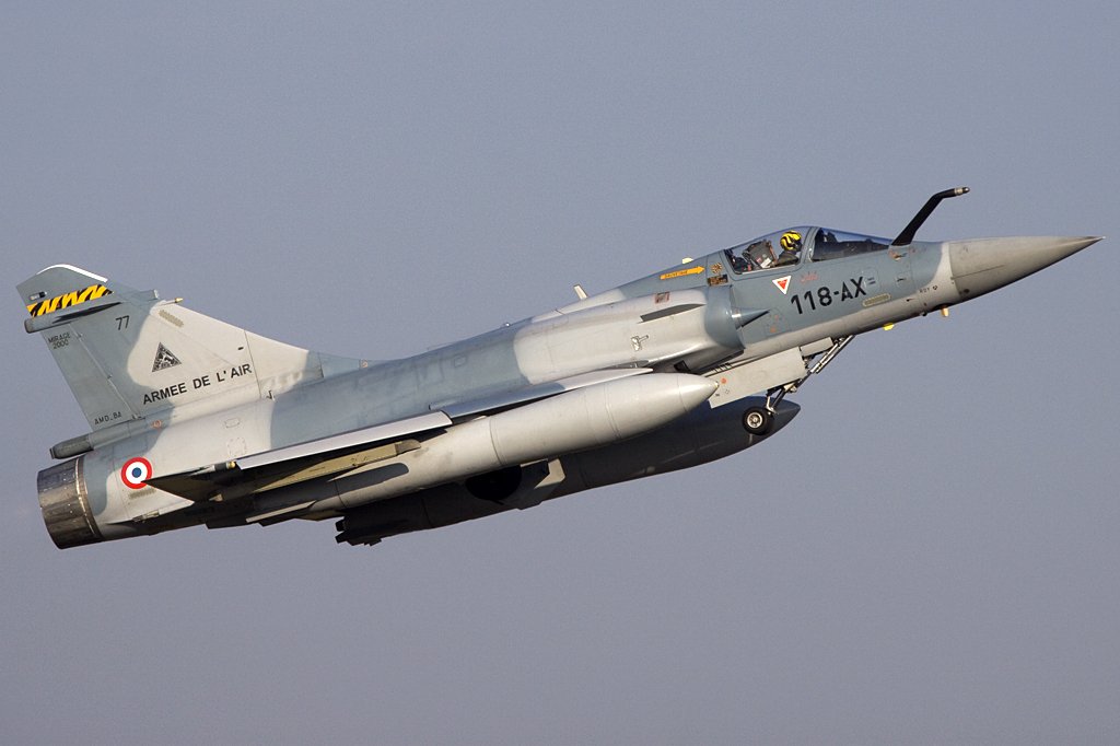 France - Air Force, 77 (118-AX), Dassault, Mirage 2000C, 18.09.2009, EBBL, Kleine Brogel, Belgien 

