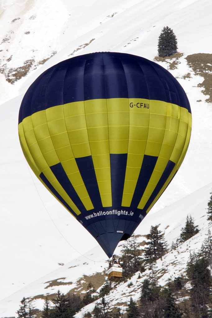 G-CFAU, Cameron, Z-105, 23.01.2010, Chateau d´Oex, Switzerland 

