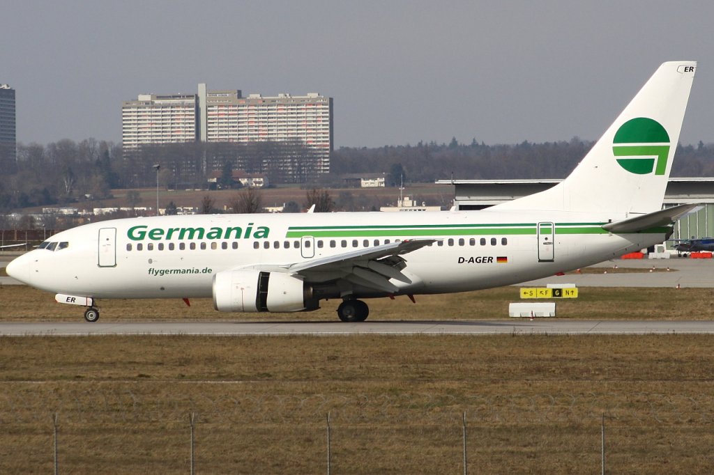 Germania 
Boeing 737-75B
D-AGER 
STR Stuttgart [Echterdingen], Germany
26.02.11