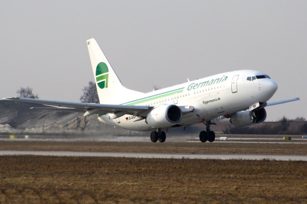 Germania 
Boeing 737-75B
D-AGER 
STR Stuttgart [Echterdingen], Germany
12.02.11
