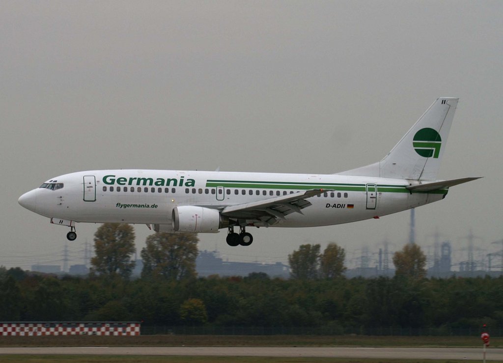 Germania, D-ADII, Boeing 737-300, 2009.10.24, DUS, Dsseldorf, Germany