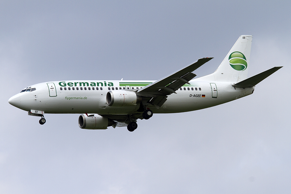 Germania, D-AGEE, Boeing, B737-35B, 07.06.2010, SXF, Berlin-Schnefeld, Germany 


