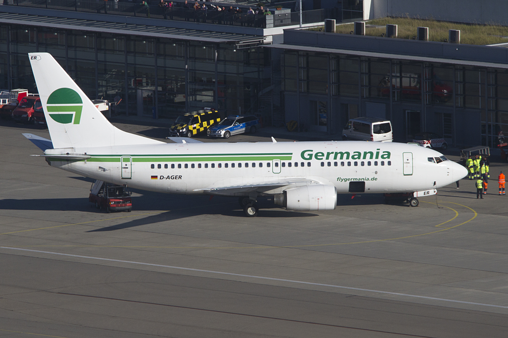 Germania, D-AGER, Boeing, B737-75B, 09.10.2011, FDH, Friedrichshafen, Germany


